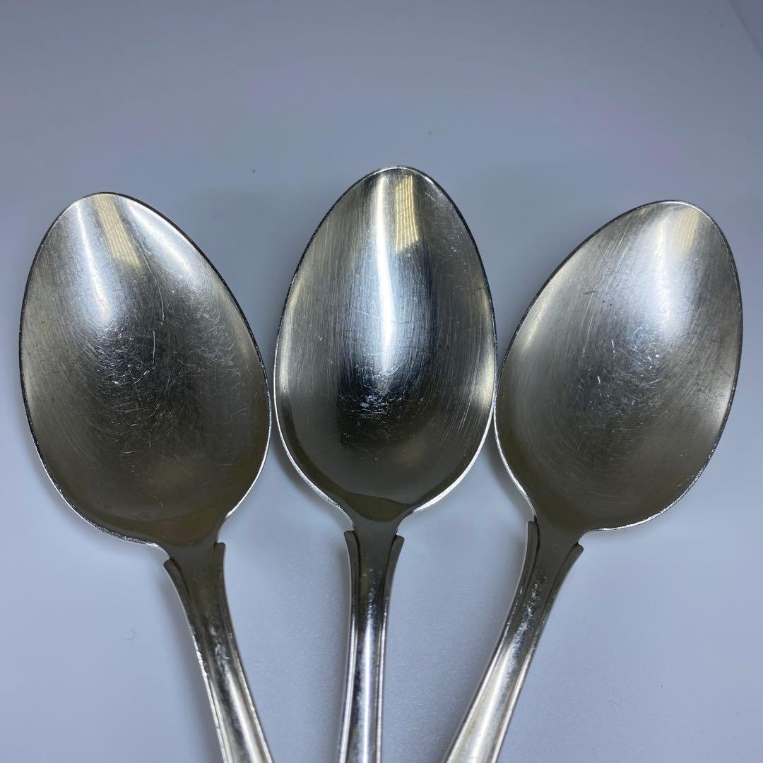 ジョージジェンセン　ローズリリーディナースプーン　6本　袋付401g 19.6㎝