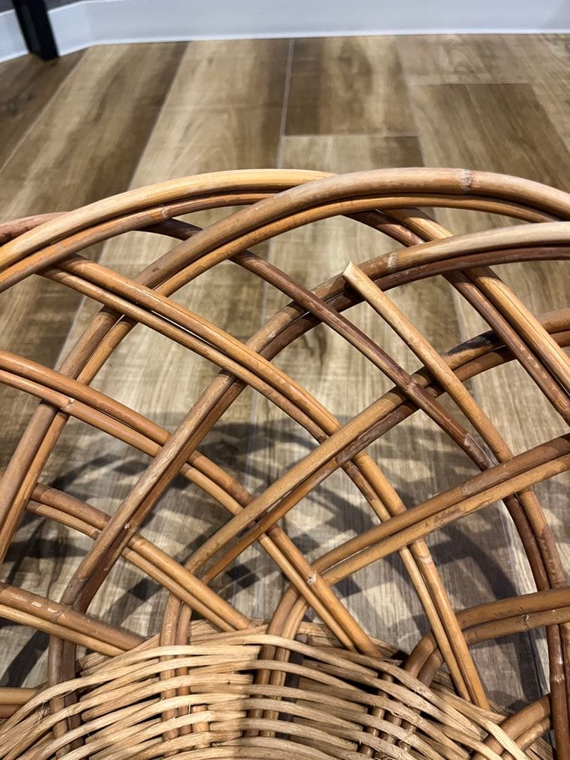 激安/アンティーク/昭和レトロ/古道具/銭湯/籐カゴ/脱衣カゴ/籠/バスケット