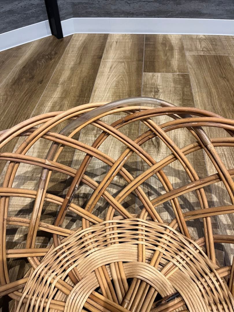 激安/アンティーク/昭和レトロ/古道具/銭湯/籐カゴ/脱衣カゴ/籠/バスケット