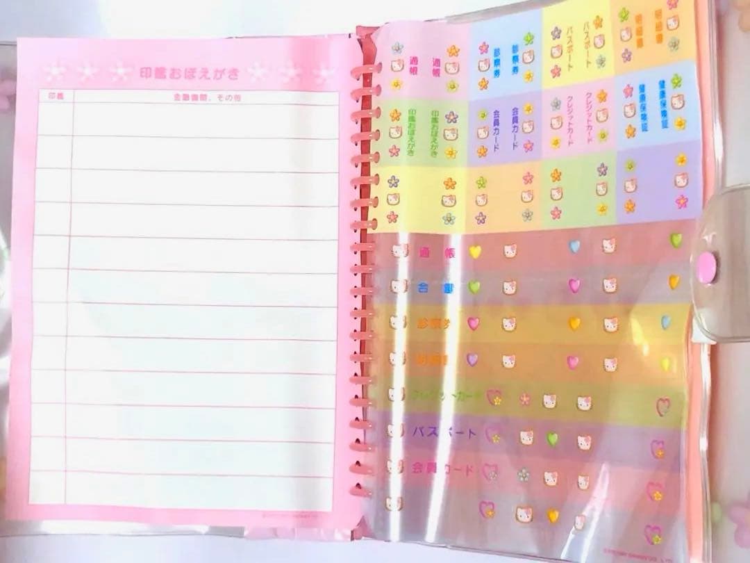 サンリオ　ハローキティ　レトロ　レア　希少　♡キティちゃん♡　ファイル　カオハナ