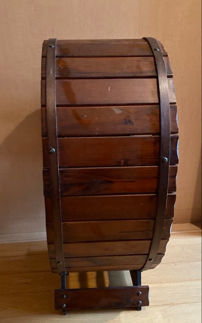 アンテーク調　樽型ワインラック　ボトルラック