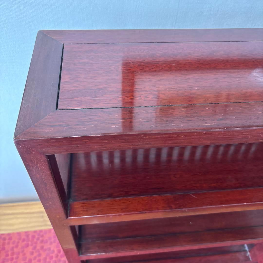 無垢材　格子　縦浅　小棚　高さ約70cm 幅約51cm