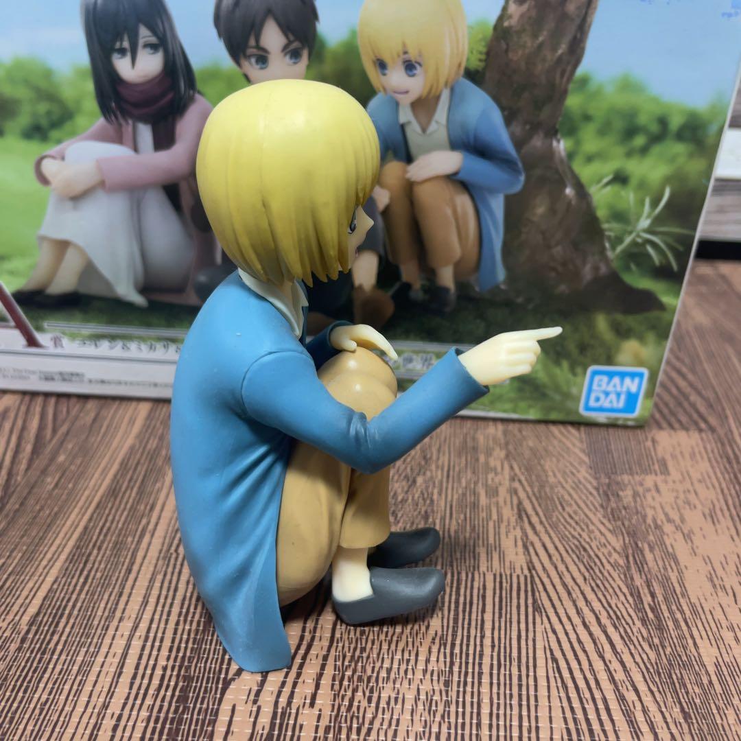 進撃の巨人 一番くじ　地ならし A賞 エレン・ミカサ・アルミン フィギュア