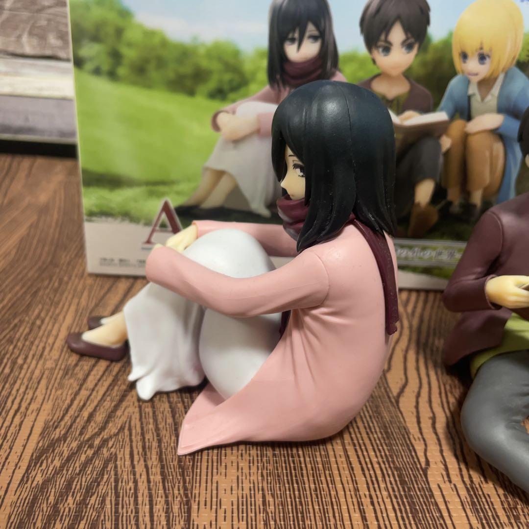 進撃の巨人 一番くじ　地ならし A賞 エレン・ミカサ・アルミン フィギュア