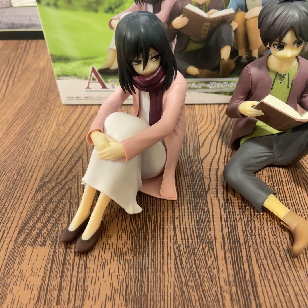 進撃の巨人 一番くじ　地ならし A賞 エレン・ミカサ・アルミン フィギュア