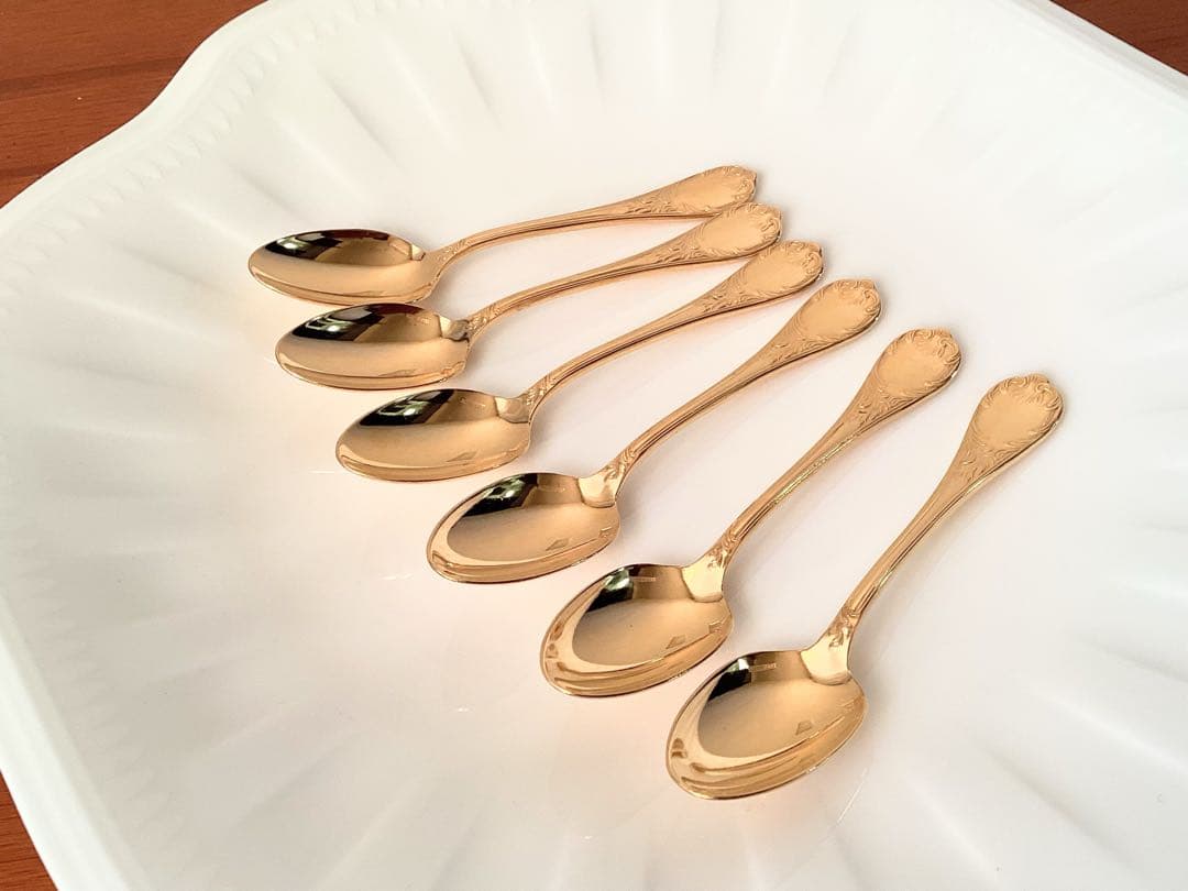 クリストフル マルリー★デミタススプーン6本セット★ゴールドギルド24金！￼