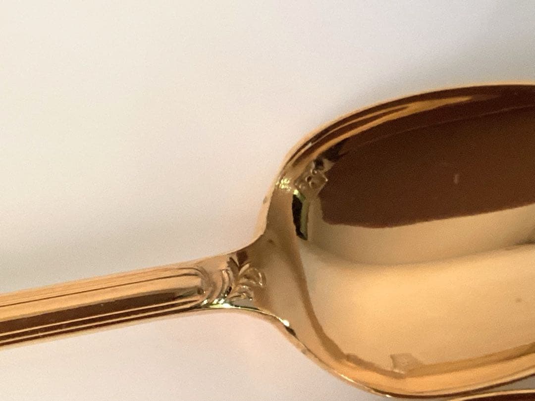 クリストフル マルリー★デミタススプーン6本セット★ゴールドギルド24金！￼