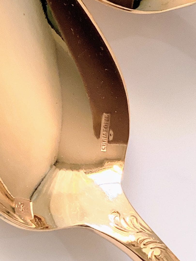 クリストフル マルリー★デミタススプーン6本セット★ゴールドギルド24金！￼