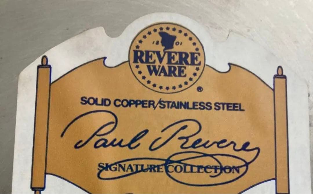 revere wareアメリカ製ヴィンテージ銅製サーブパン希少モデル