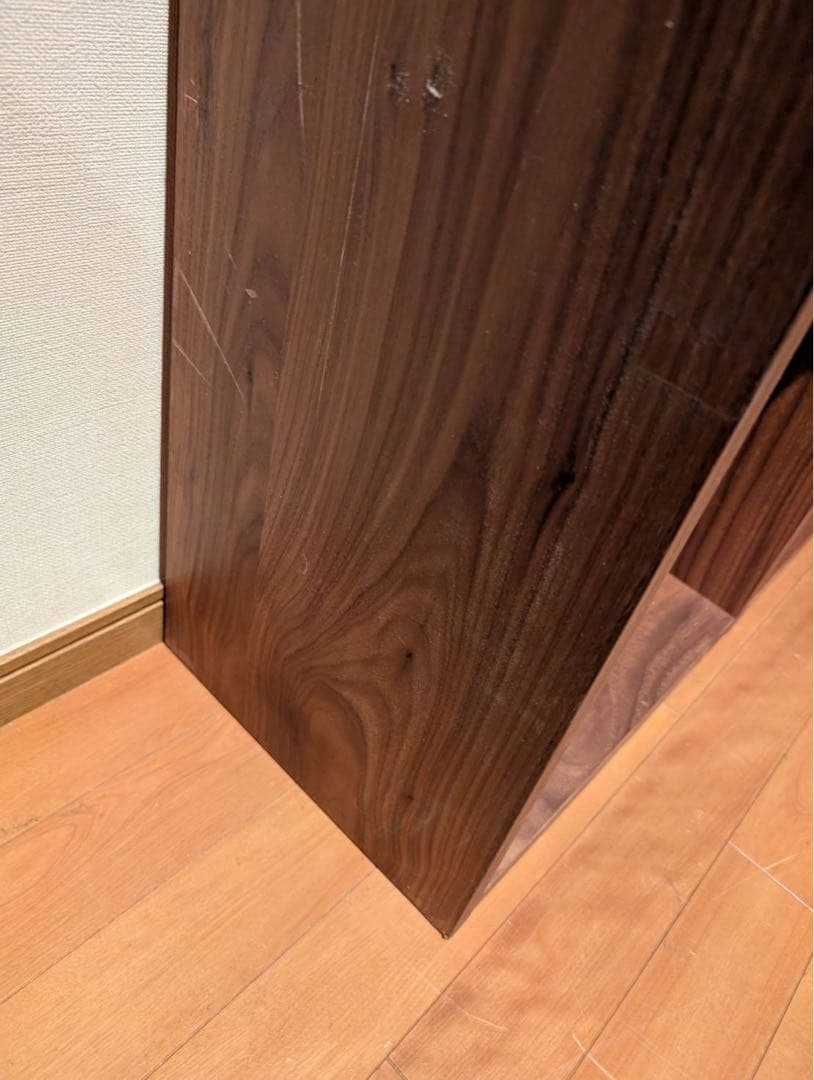 と*う様 ■送料込■無印良品 スタッキングシェルフウォールナット 棚 木製