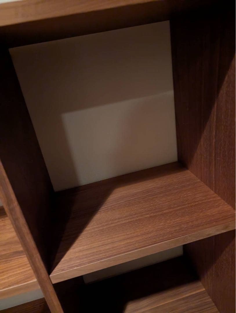 と*う様 ■送料込■無印良品 スタッキングシェルフウォールナット 棚 木製