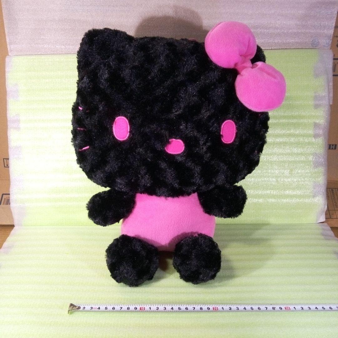 ハローキティ ぬいぐるみ EIKOH エイコー 黒 ブラック ピンク レア
