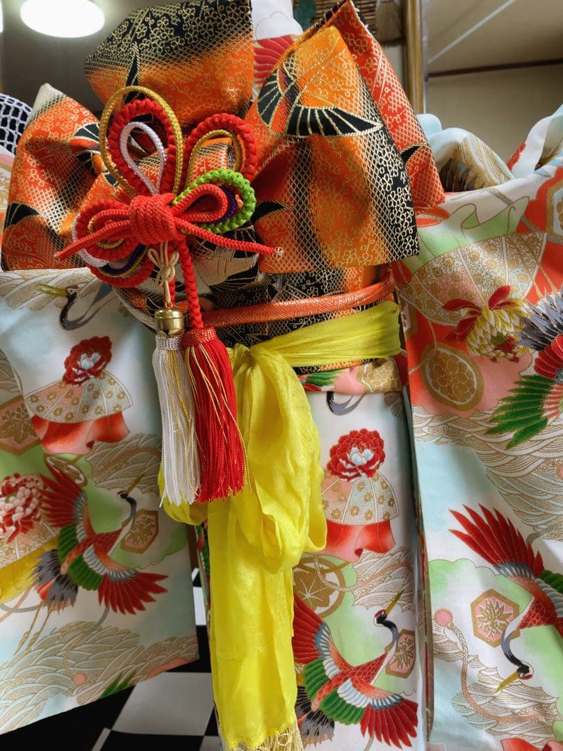 七五三5歳様アンティークお祝い柄