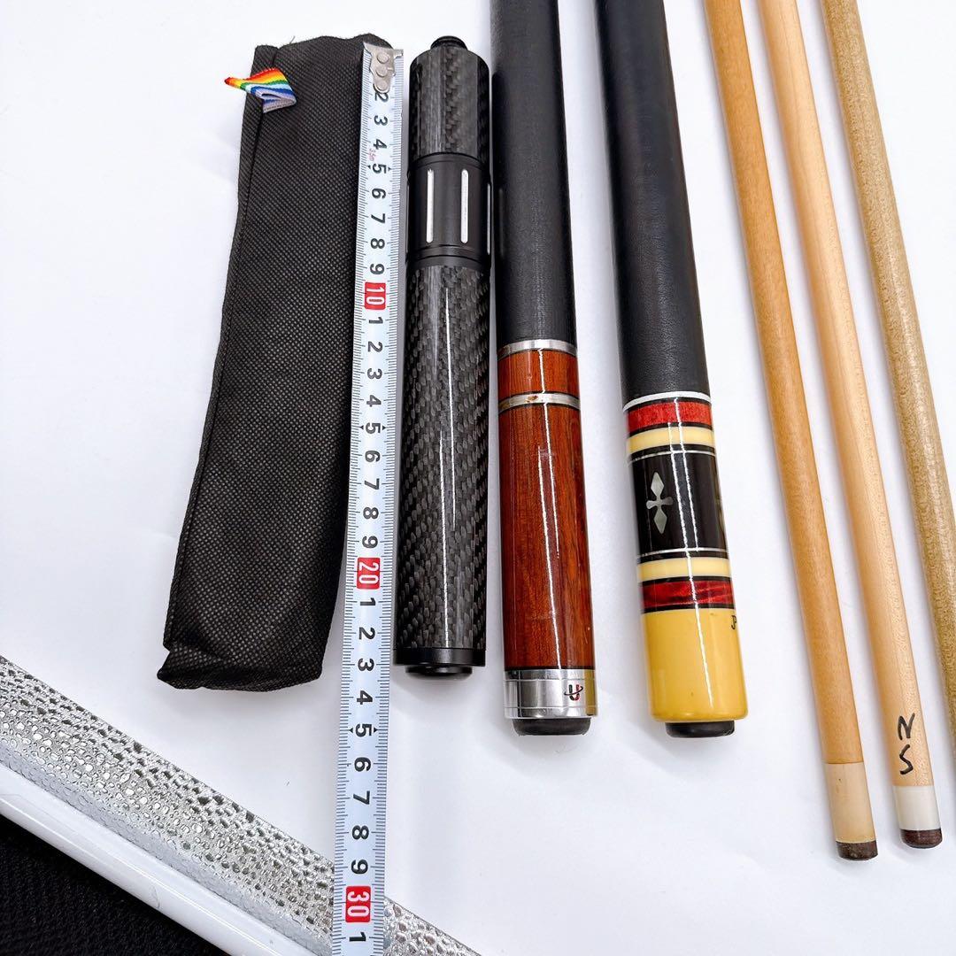 ビリヤードキュー キュー 詳細不明 全長151cm エクステンション・ケース付き