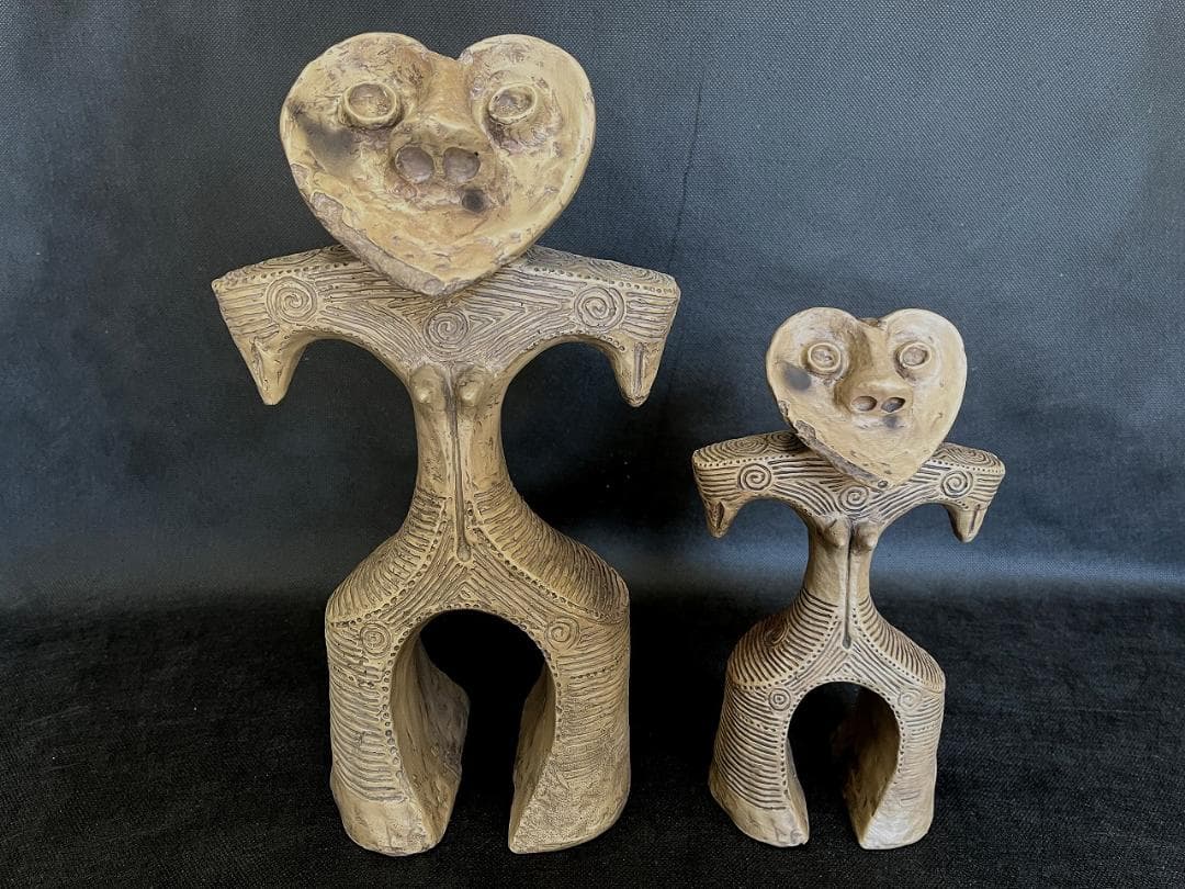 ハート形土偶70％サイズ複製品