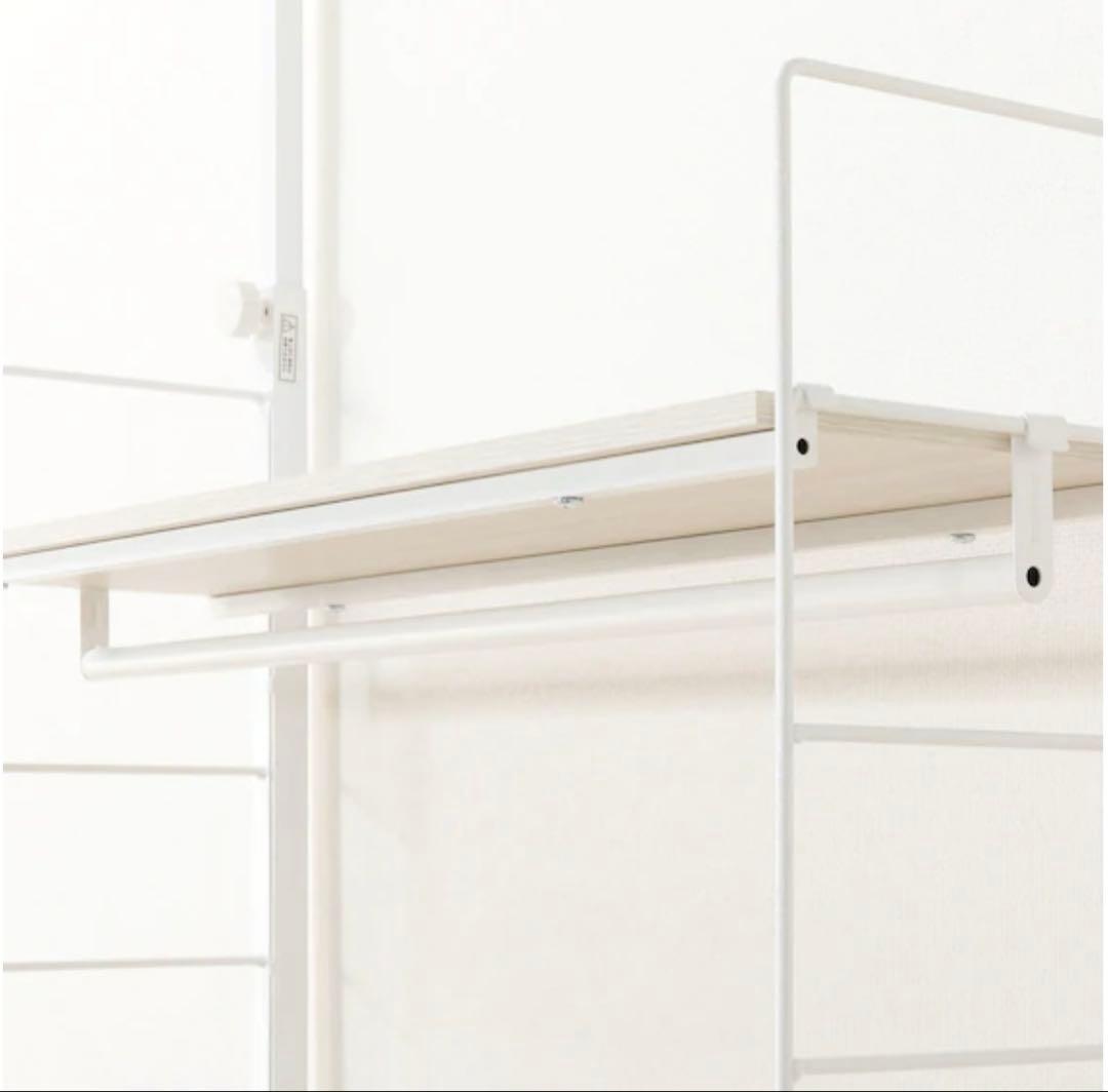 ニトリ突っ張り壁面収納Nポルダ　80cmワードローブ60cmセット