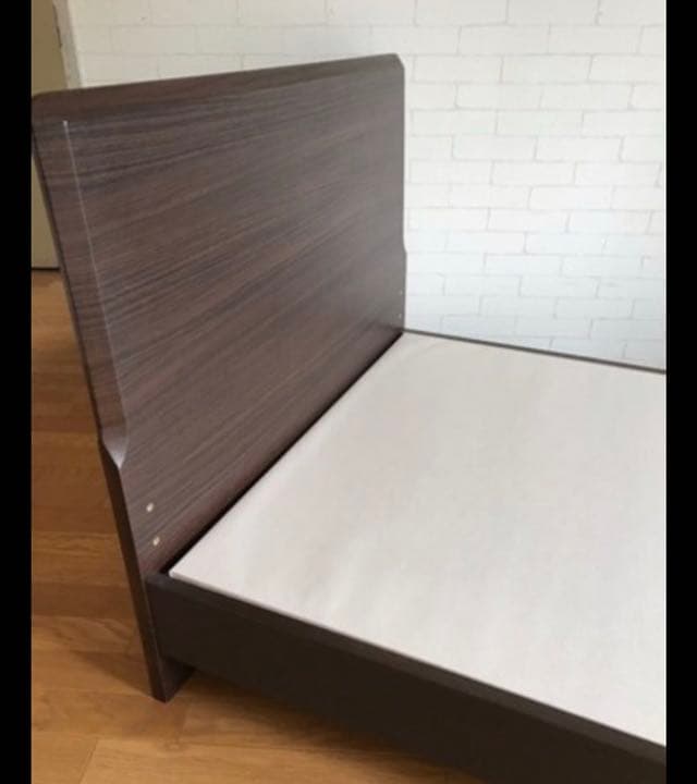 シングルベッドフレーム、背もたれ高めフレーム