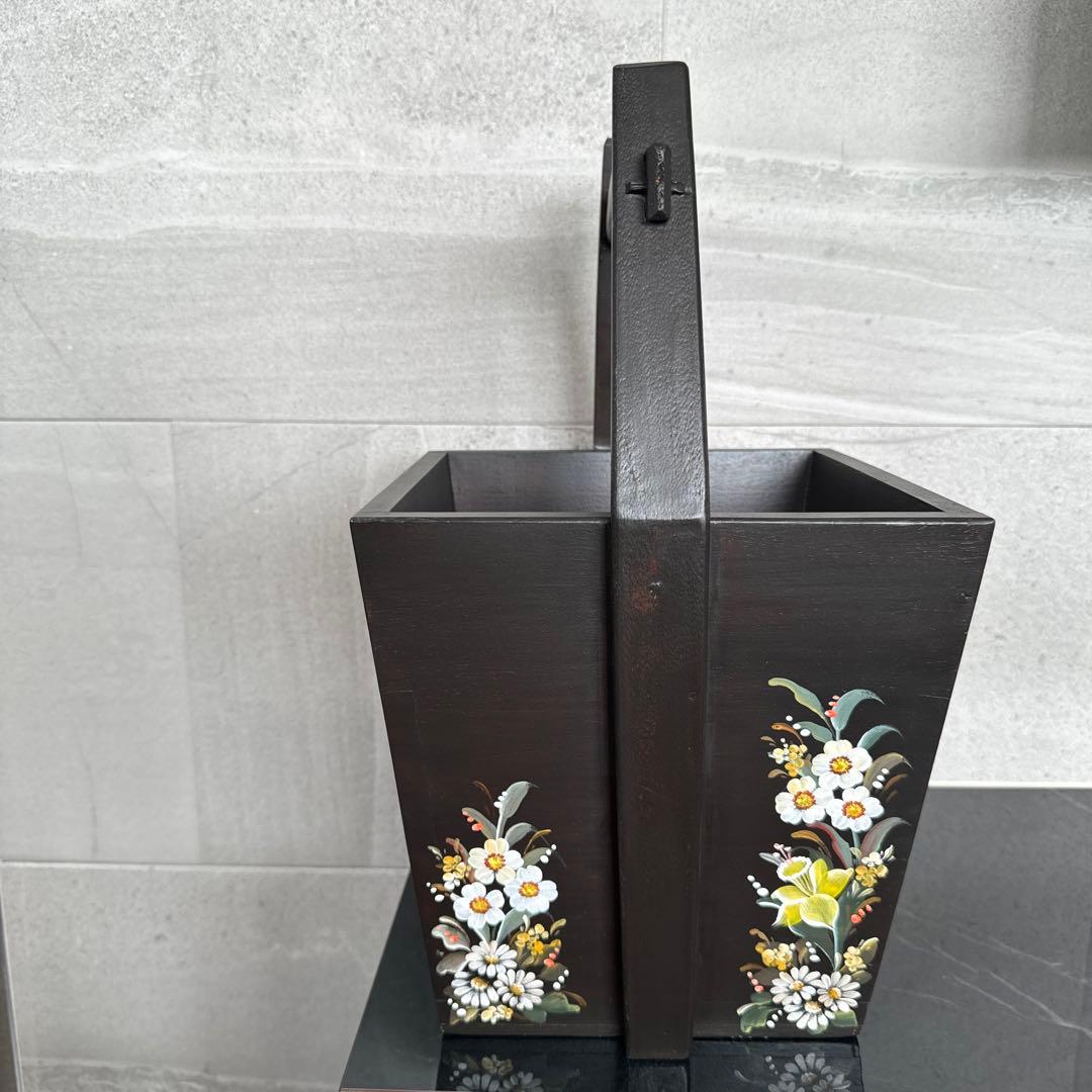 トールペイント(アッセンデルフト)持ち手付き鉢カバー