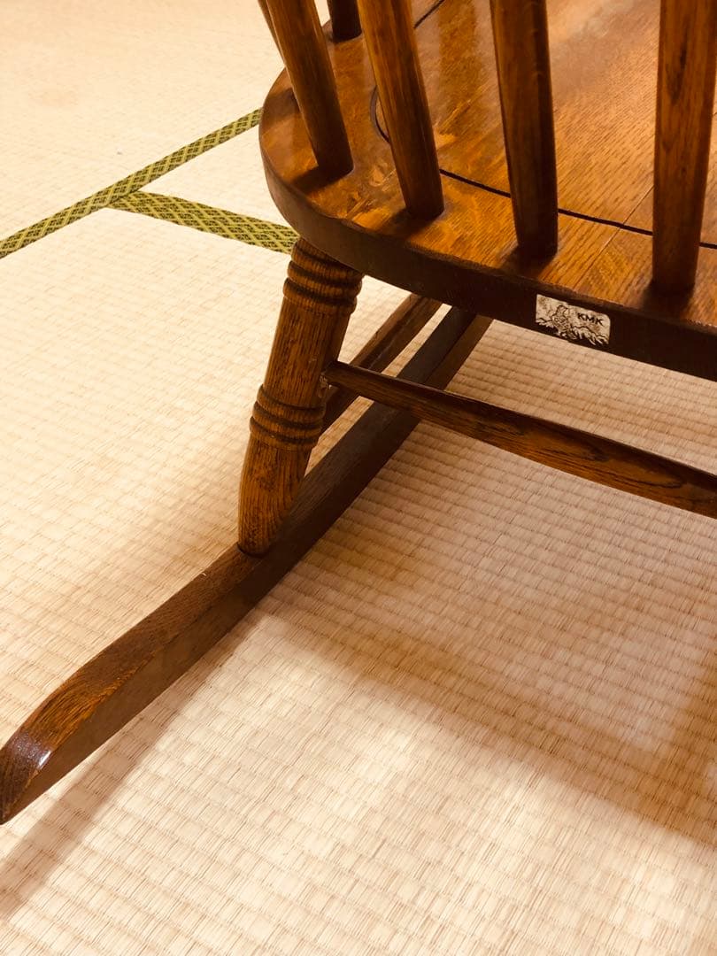 柏木工のロッキングチェア 古いです キズ スレありますが艶と味あります