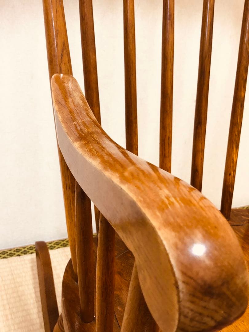 柏木工のロッキングチェア 古いです キズ スレありますが艶と味あります