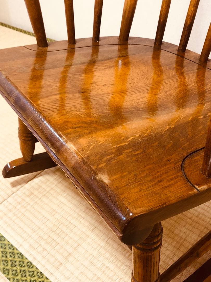 柏木工のロッキングチェア 古いです キズ スレありますが艶と味あります