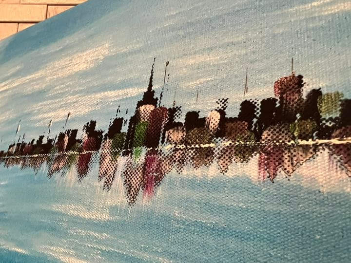 絵画② ニューヨーク New York マンハッタン 風景画 油絵 2012