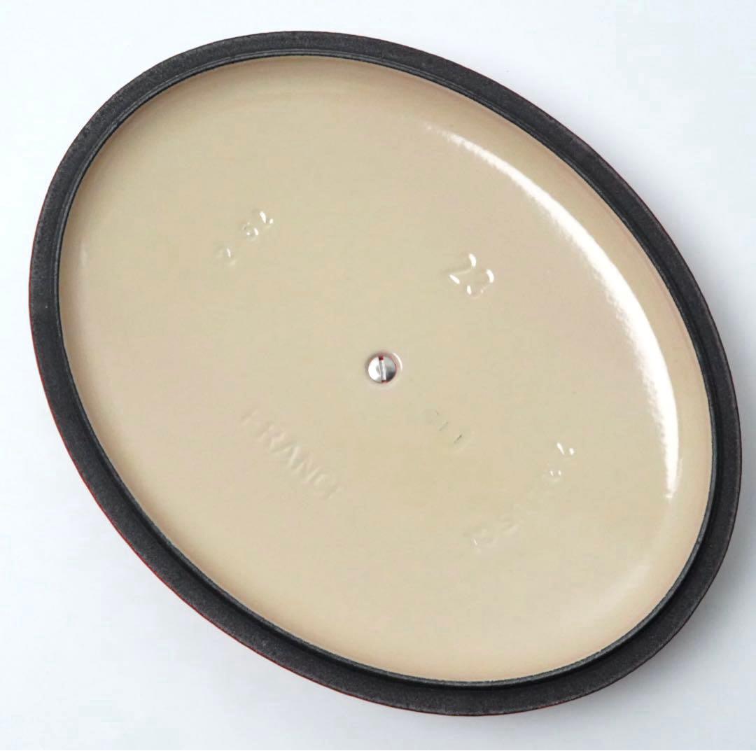 【美品】LE CREUSET　ココット オーバル チェリーレッド　23cm