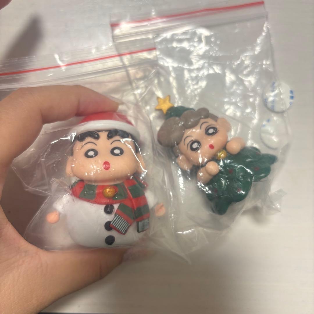 クレヨンしんちゃん ひまわり クリスマス 雪だるま ツリー ミニ