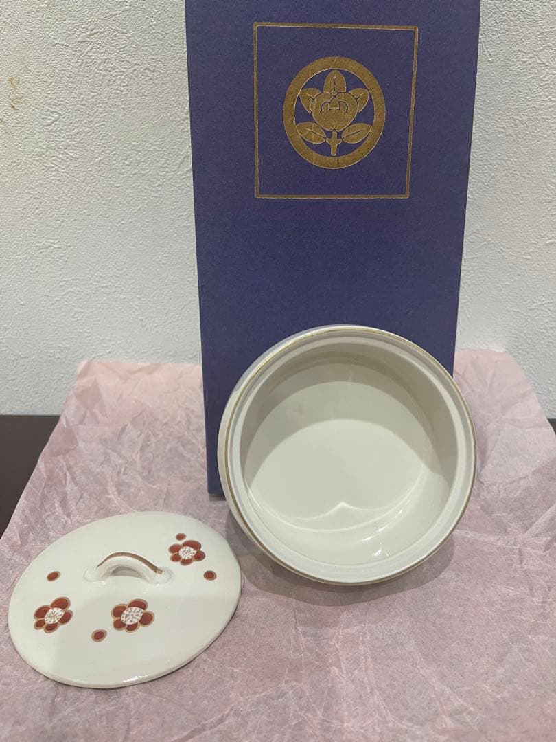 【未使用】たち吉 小鉢セット 蓋付き 松竹梅 3客 磁器 和食器 上品