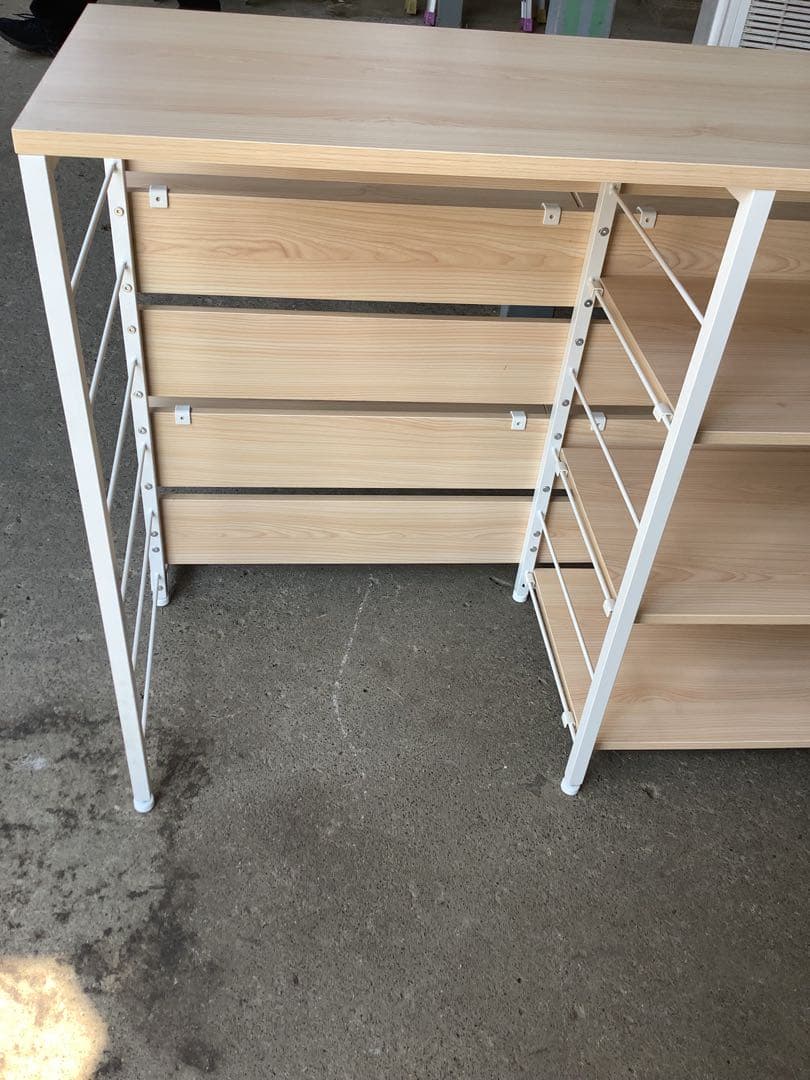 キッチンカウンター マルチラック 棚板取り外し可能