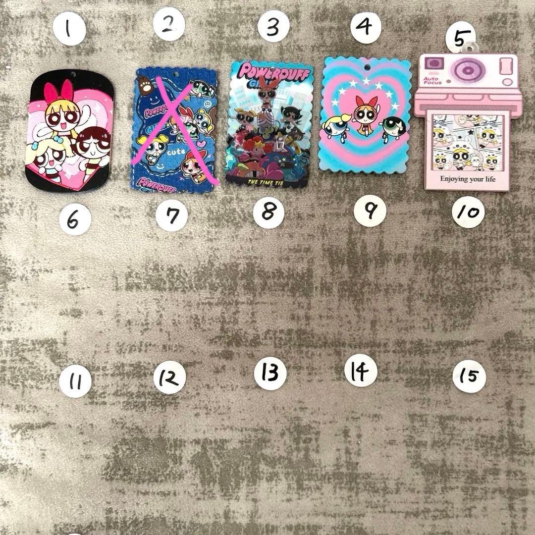 パワパフのアクリルキーホルダー デコパーツ シール帳 アクリルパーツ