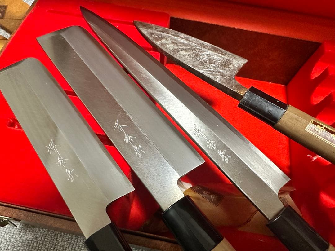 【未使用品】堺秀岳 高級和包丁 料理包丁　4点セット