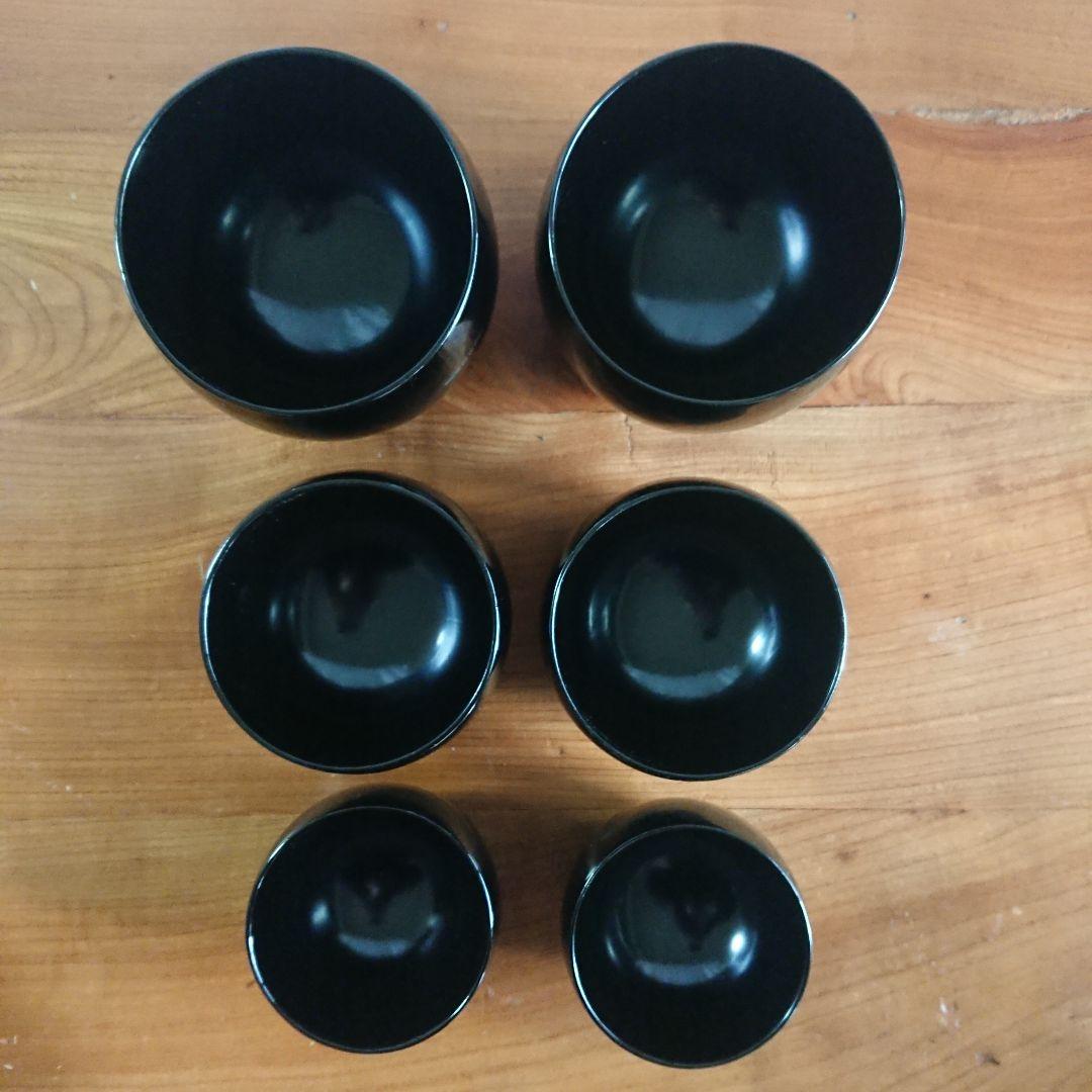 未使用 ミニマム 漆器 応量椀 応量器 お椀 入れ子 コムサデモード