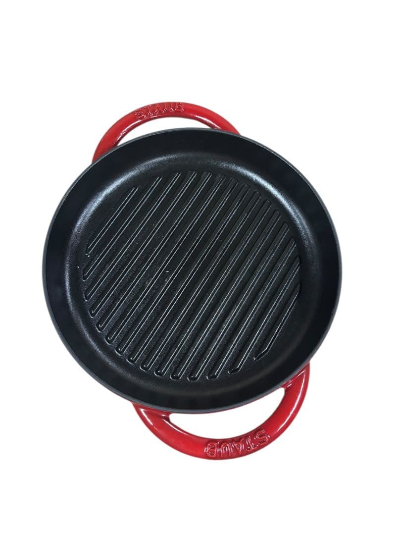 【未使用】STAUB ピュアグリル 22cm チェリー 鋳鉄製 フランス製