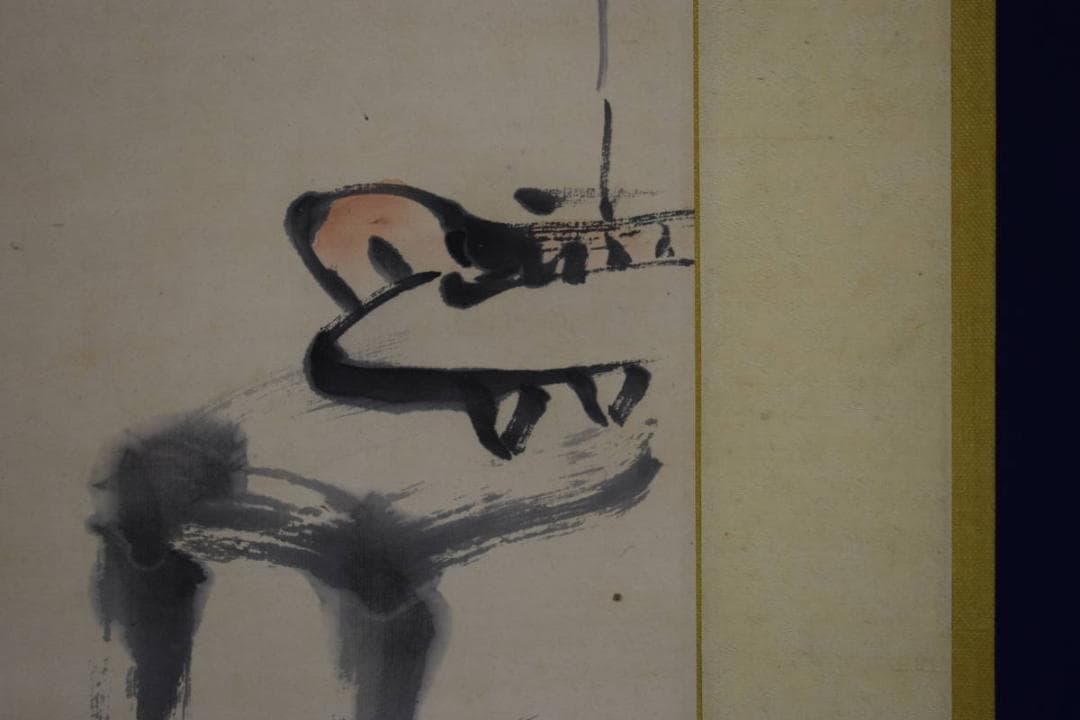 真作/明治の女流南画家/奥原晴湖/花に香画賛/布袋屋掛軸HG-644 - メルカリ