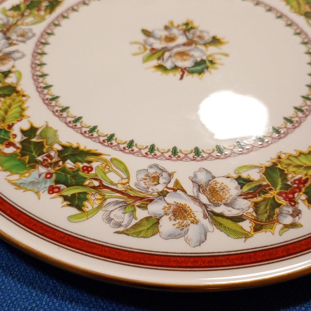 スポード　クリスマスローズ　ガトープレート　28cm　新品未使用