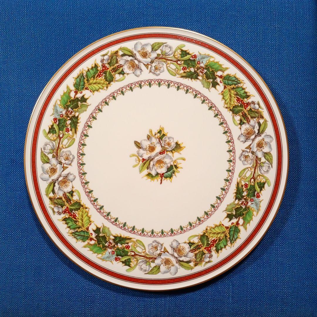 スポード　クリスマスローズ　ガトープレート　28cm　新品未使用