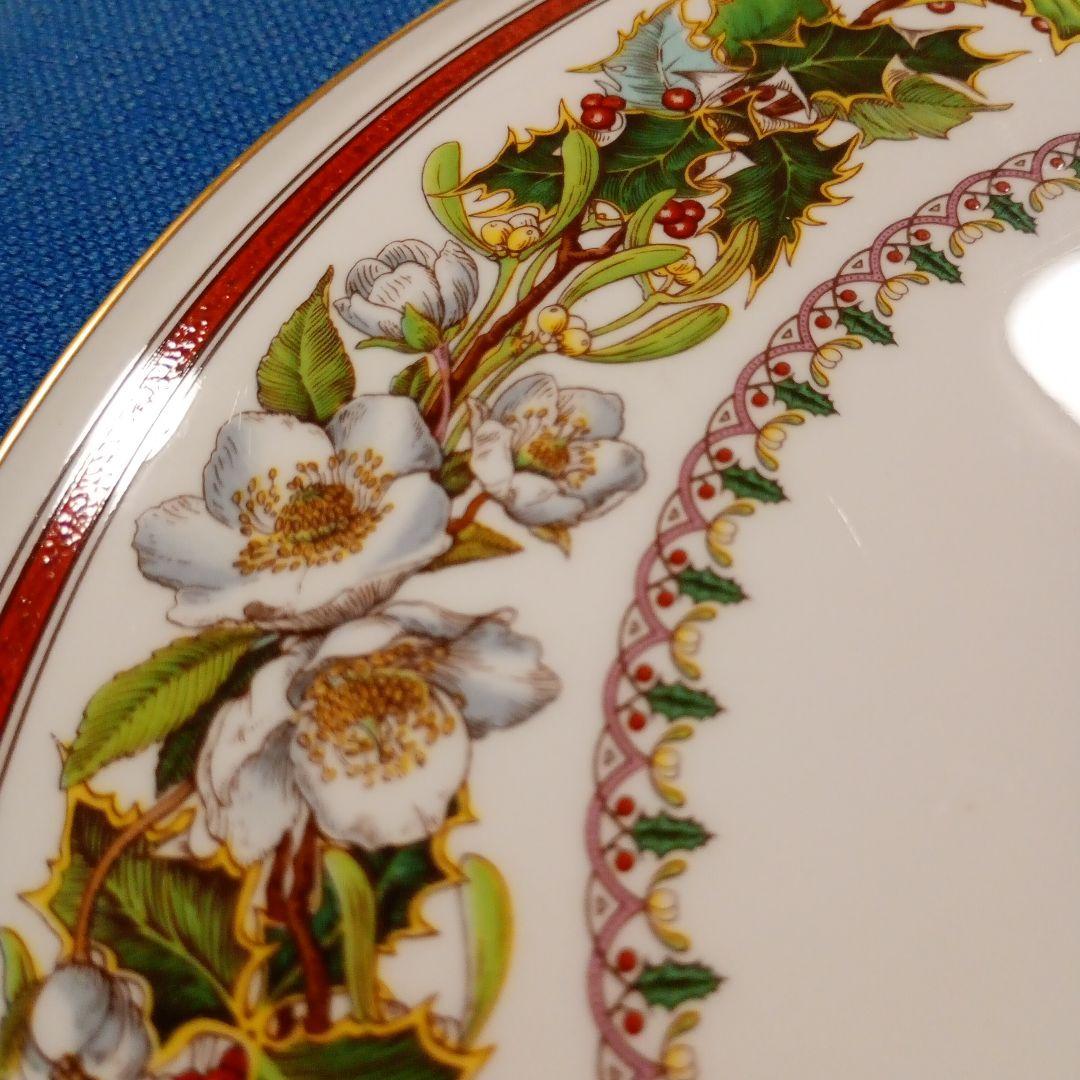 スポード　クリスマスローズ　ガトープレート　28cm　新品未使用