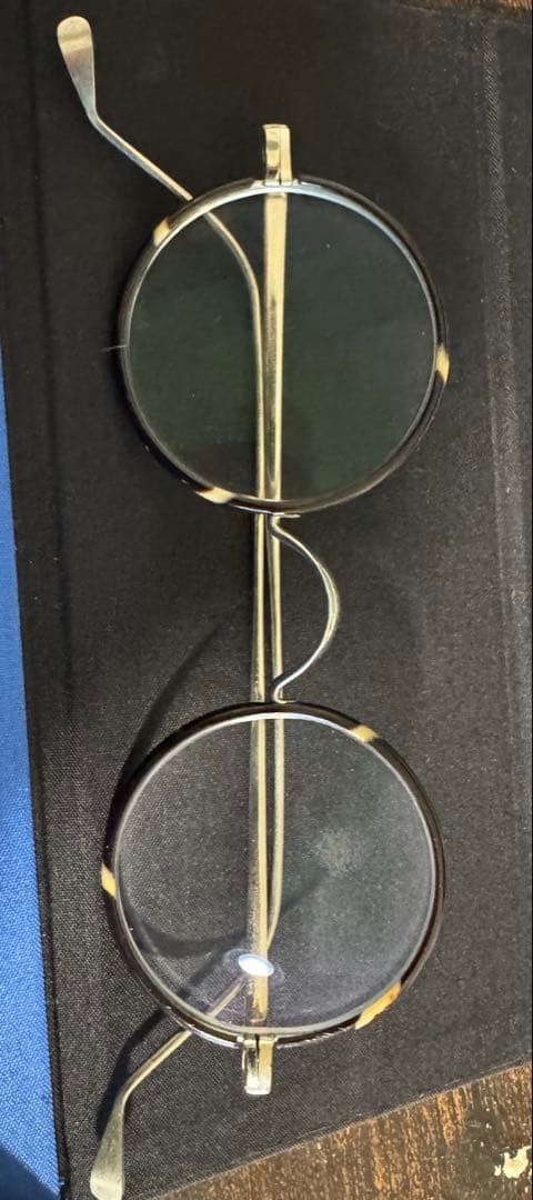 1930sフレーム フランス セル巻 一山式 メタル 正円 ラウンド 丸眼鏡