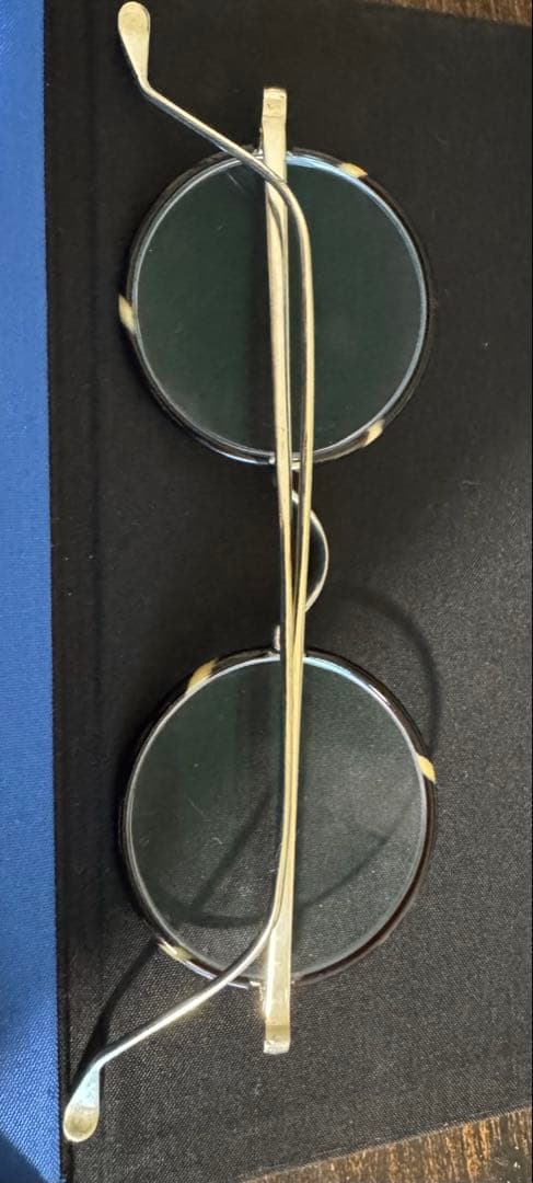 1930sフレーム フランス セル巻 一山式 メタル 正円 ラウンド 丸眼鏡