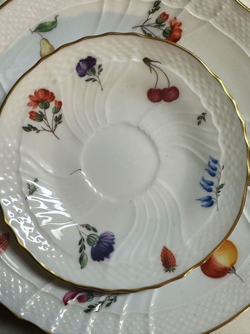 新品未使用、リチャードジノリ　カップ&ソーサー&デザート皿トリオ、送料無料