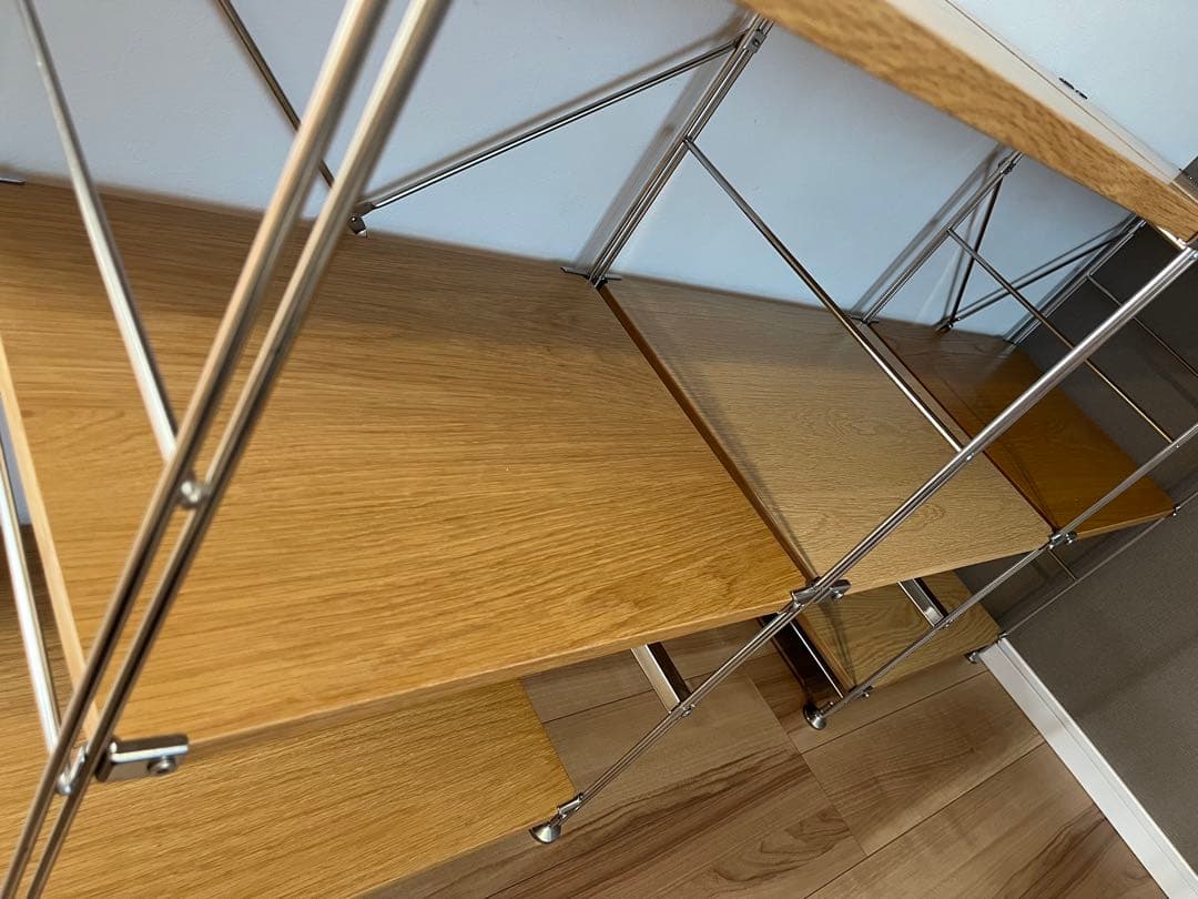 【引き取り限定】無印良品　ステンレスユニットシェルフ　小