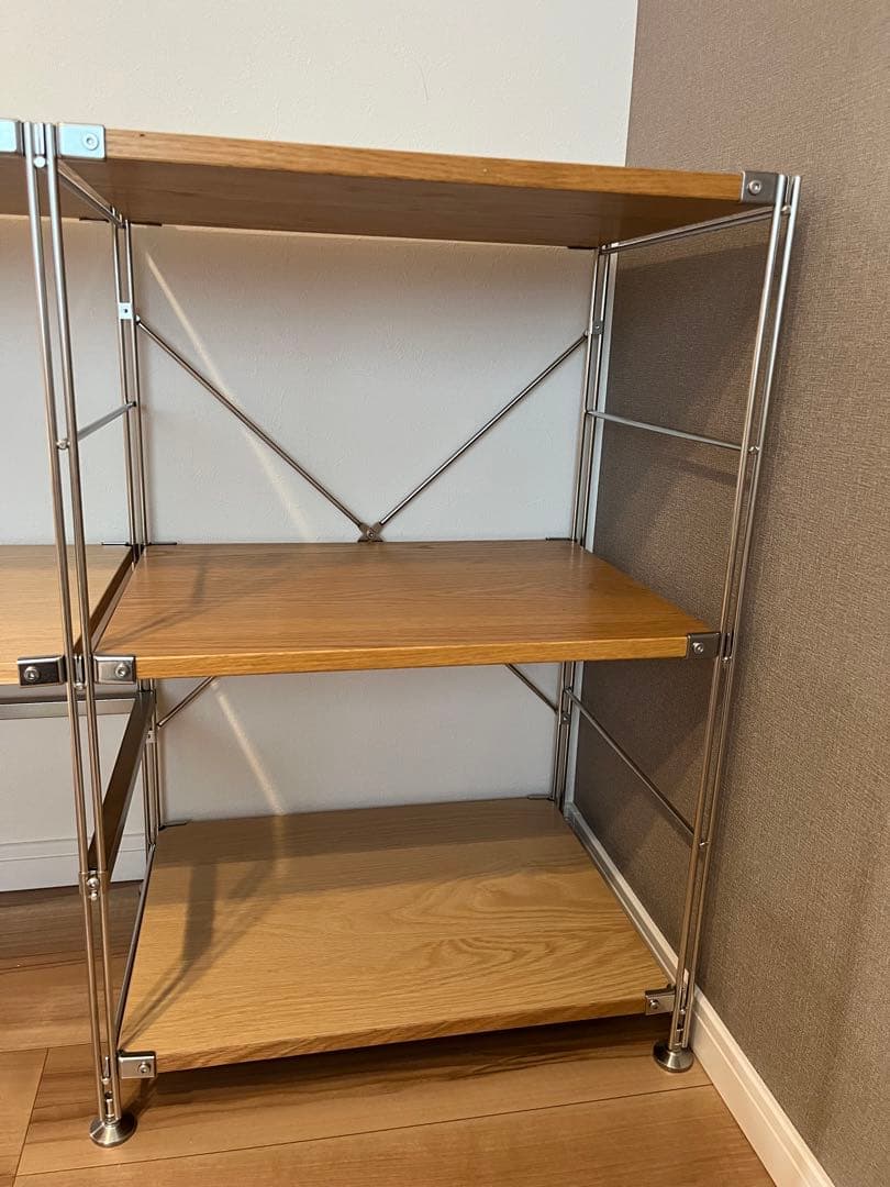 【引き取り限定】無印良品　ステンレスユニットシェルフ　小