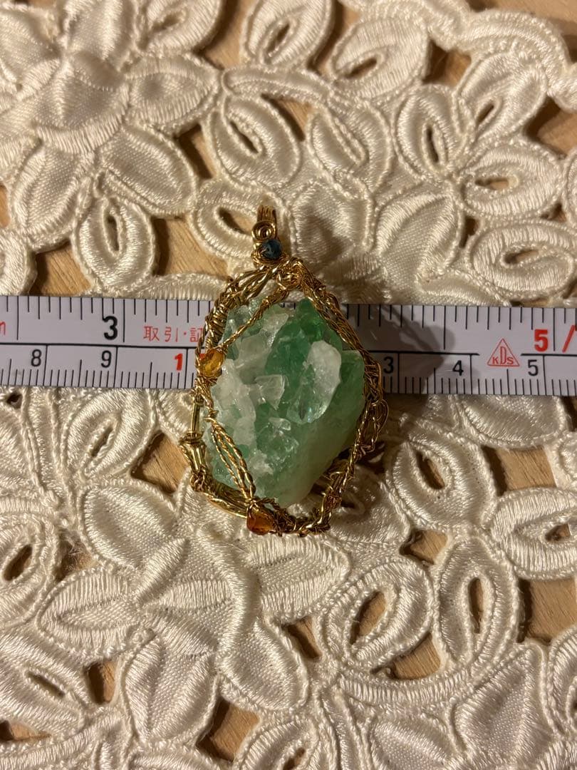 本日限定価格！ アクアリリス グリーンアポフィライト ペンダントトップ