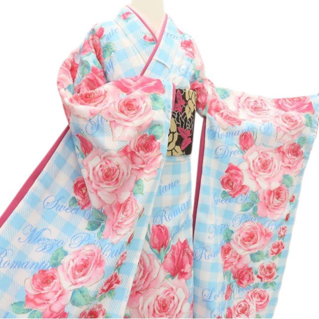 美品 mezzo piano 七五三 七歳 女児 着物・襦袢 ２点セット B1