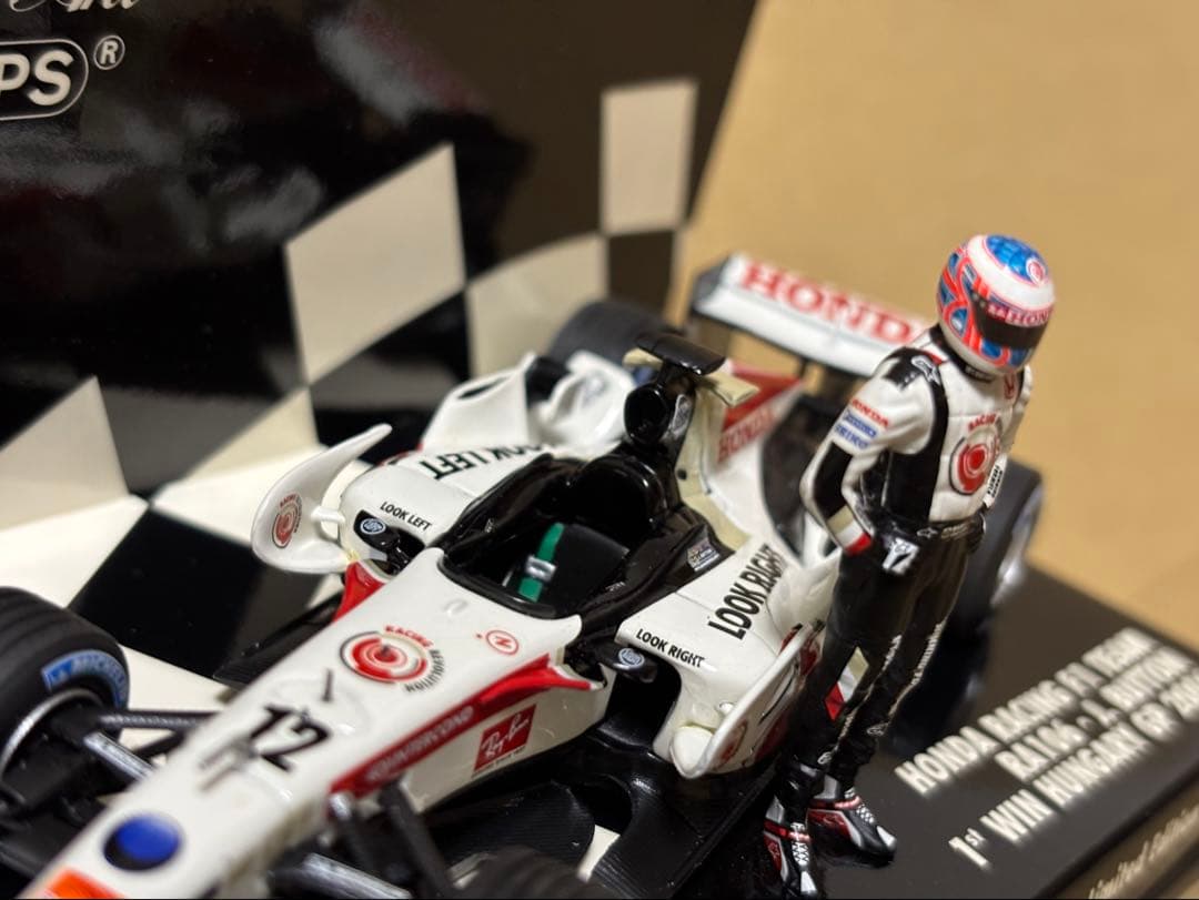 ミニチャンプスHONDARACING RA106.J.BUTTON 1 WIN - メルカリ