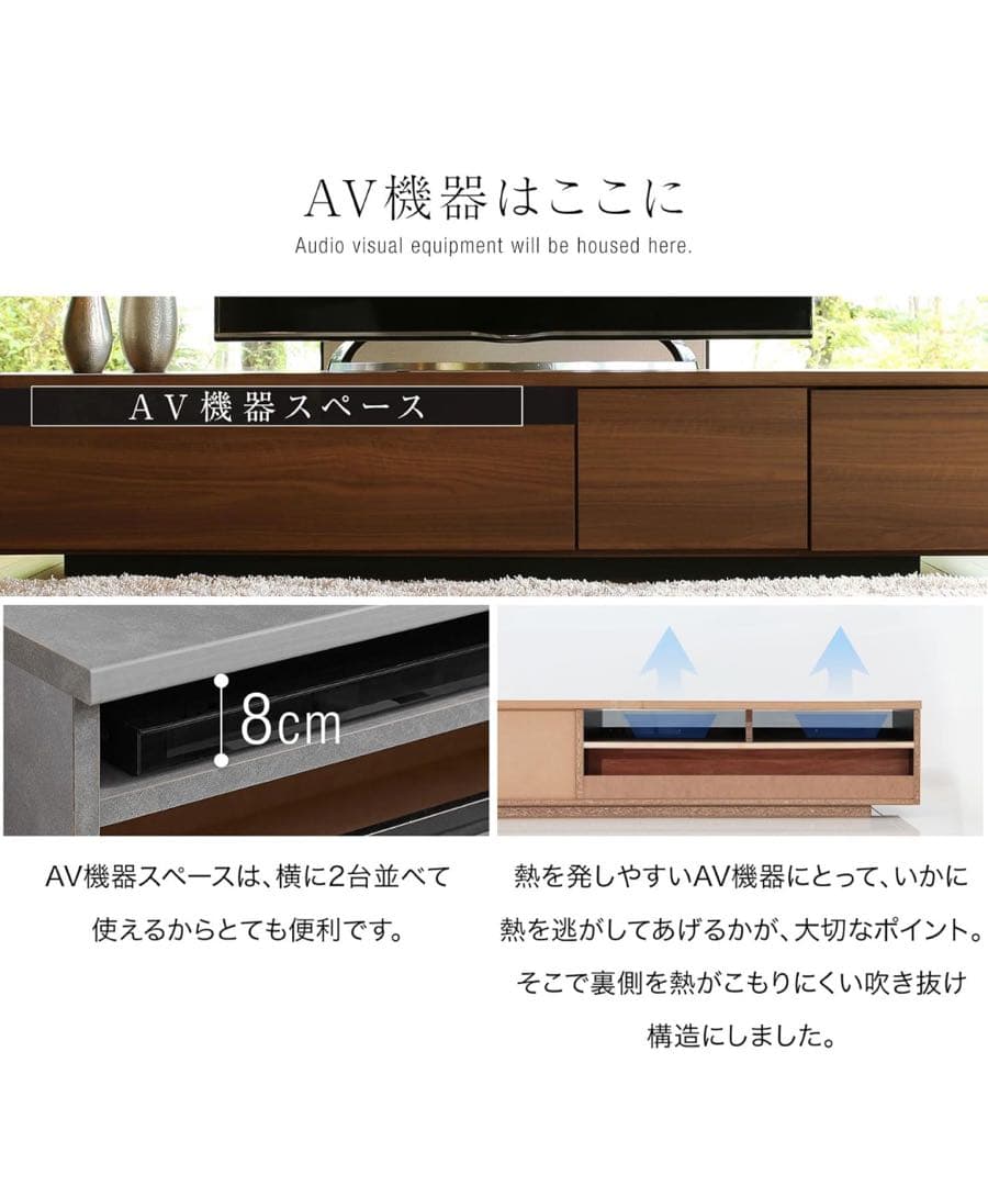 【未使用】LOWYA テレビ台　180cm【定価39990円】