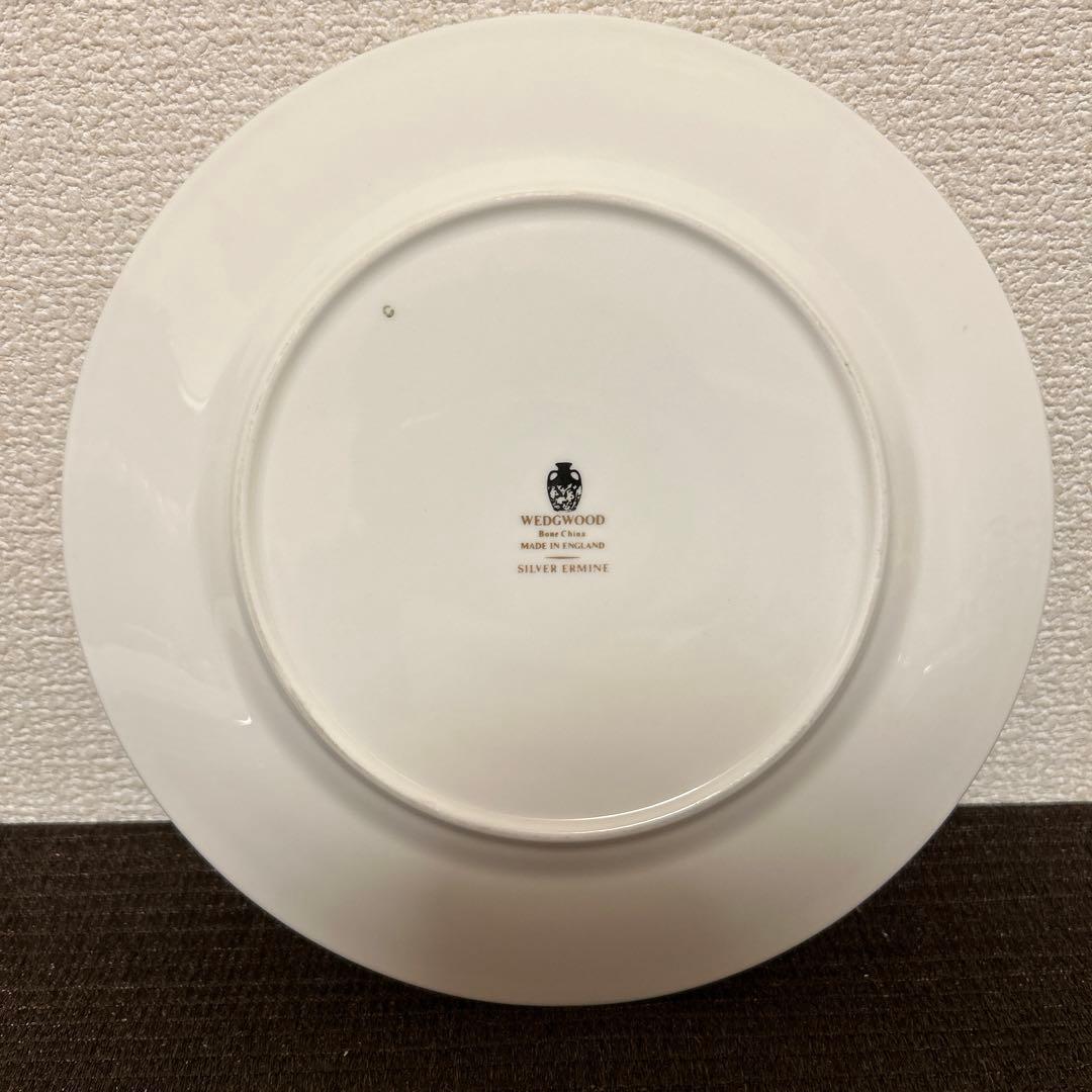 ウェッジウッド　シルバーアーミン　デザートプレート　20.5cm