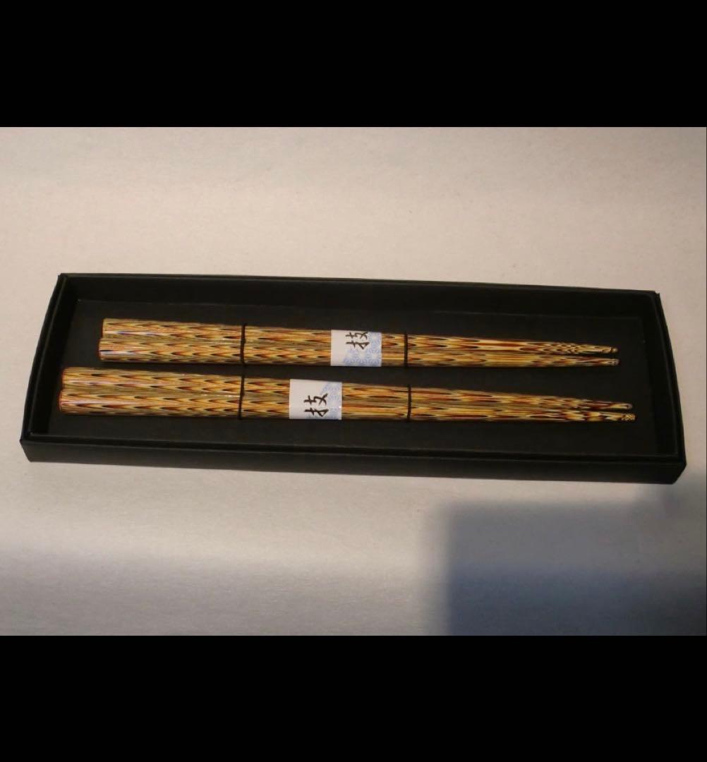 若狭塗　箸■夫婦箸　八角しぐれ　通称百回塗り【2膳】★国産★■天然木■【新品】
