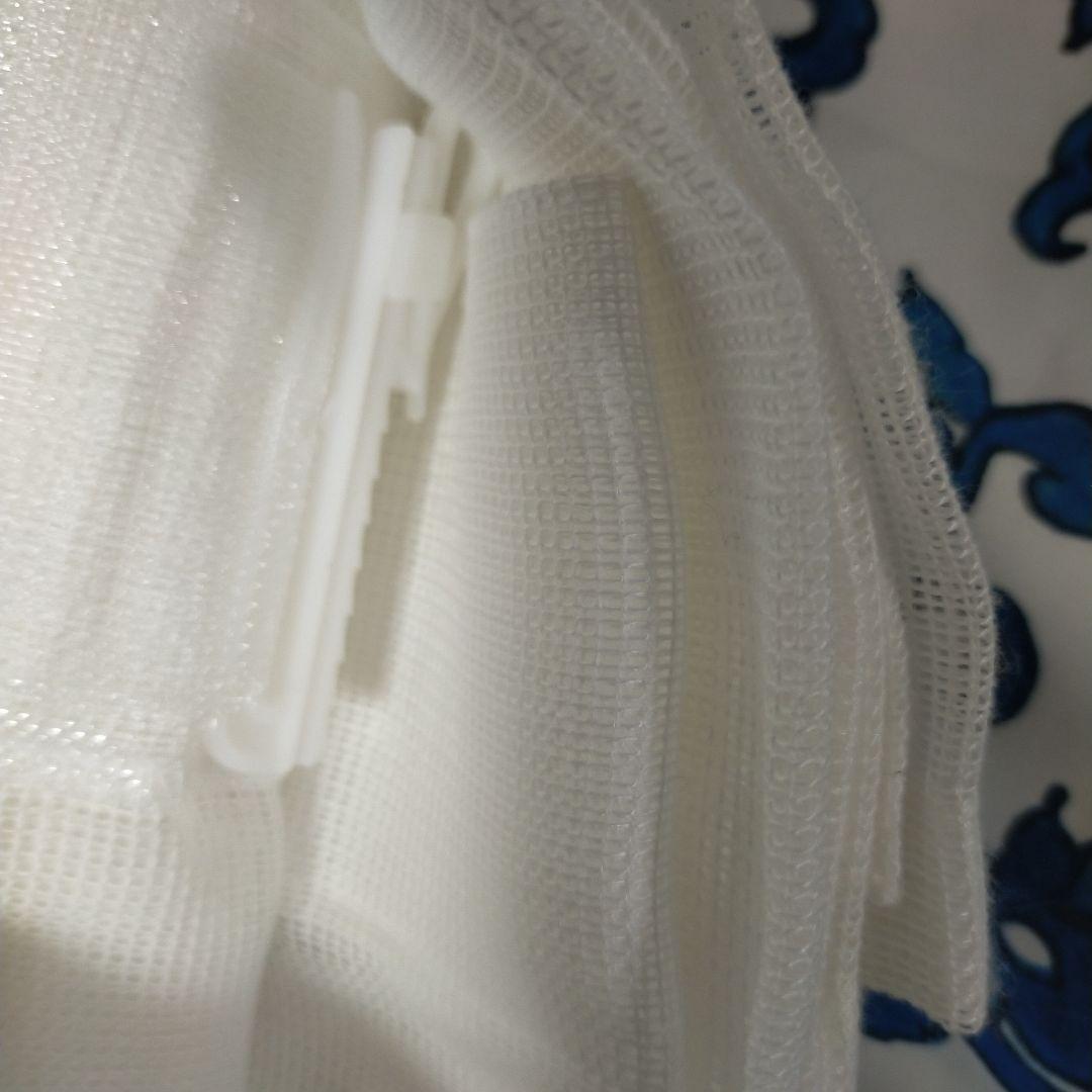 無印良品 綿からみ織ノンプリーツカーテン オフ白 幅204cm/丈158cm